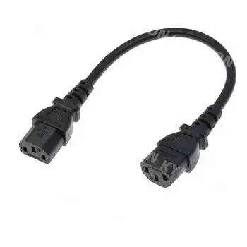 KYMISON Удлинительный кабель IEC 60320 C13 на C13 черный 0.5м