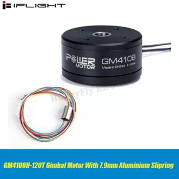 IFlight двигатель iPower GM4108 4108 бесщеточный карданный двигатель с 8 мм полым валом/7,9 мм алюминиевое скольжение