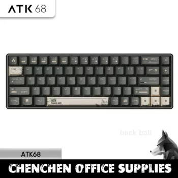 Игровая клавиатура ATK ATK68 Air, механическая быстрая игровая клавиатура с триггерами, умная скорость, горячая замена, RT