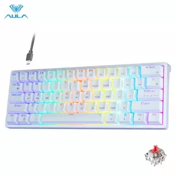 Игровая механическая клавиатура F3261, 61 клавиша, проводная клавиатура с панелью клавиш, 60% раскладка, RGB-подсветка, USB, горячая распродажа,