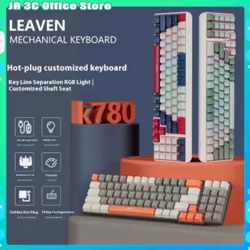 Игровая механическая клавиатура с 87 клавишами, с русской раскладкой