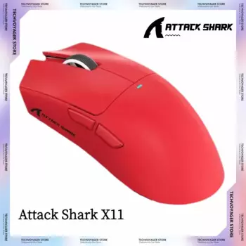 Игровая мышь Attack Shark X11 PAW3311 Сверхлегкая беспроводная Bluetooth-мышь с тройным режимом Магнитная зарядная док-станция Мыши для подключения