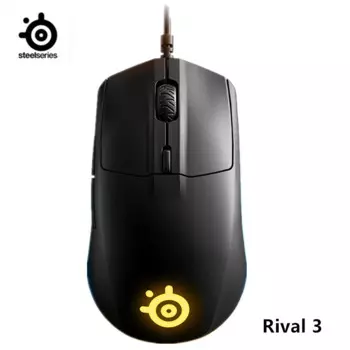Игровая мышь SteelSeries Rival 3, 8500 CPI TrueMove Core, оптический сенсор, 6 программируемых кнопок, яркая призма, RGB-подсветка