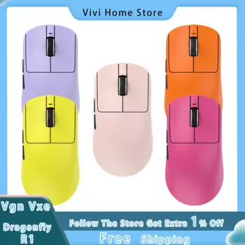 Игровая мышь Vgn Vxe Dragonfly R1 Pro, легкая эргономичная беспроводная компьютерная мышь для киберспорта, большого радиуса действия, Paw3395