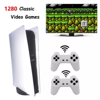 Игровая станция 5 ТВ, беспроводная игровая консоль, встроенная 1280, классические игры, ретро мини-игровой плеер, поддержка выхода Av