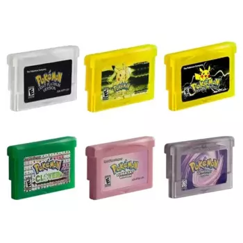Игровой картридж GBA 32 бит, картридж для видеоигровой консоли, карты Pokemon Flora Sky светильник Platinum Lighting желтый клевер, высококачественный корпус