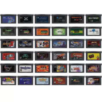Игровой картридж GBA, 32 битная игровая консоль, карточка против Дракона, Advance, люфия, ниндзя, коп, вызов, ночной Аладдин для подарка фанатам ретро