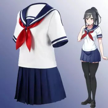 Игровой симулятор yдругих Косплей Костюм Ayano Aishi Униформа Chan JK школьная женская одежда матросский костюм футболка юбка новый подарок 2024