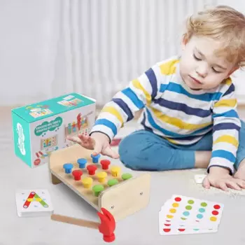 Игрушечный набор с молотком и гвоздями, игрушка-головоломка, просветительские обучающие игрушки для дошкольников на день рождения, детский день, Рождество