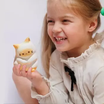 Игрушка для замешивания кошек, детская сенсорная игрушка из пенопласта с героями мультфильмов, расслабляющая игрушка компактного размера для поездок на автомобиле, школьный автобус, самолет и