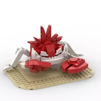 Игрушка-конструктор Краб MOC для детей, Детский конструктор-Солдат аниме, механический воин