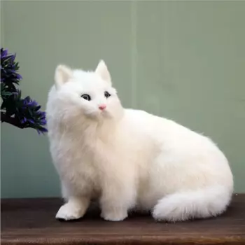 Имитация кота Кукла Детская игрушка искусственная Кошка персидская модель кошки плюшевая игрушка Новинка украшение подарок на день рождения DY80056