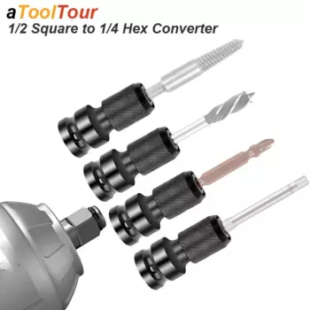 Адаптер ударного гайковерта atooltour 1/2"-1/4"