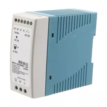 Импульсный источник питания MDR-60 12В 60Вт синего цвета