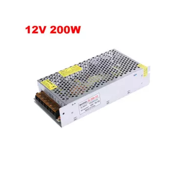 Импульсный режим AC DC 12V источник питания 12V 200W светодиодный Driver 200W Алюминий AC 110V 220V to 12V осветительный трансформатор для