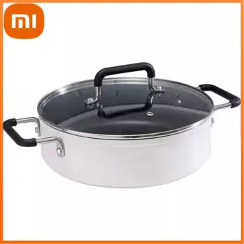 Индукционные плиты Xiaomi Mijia, антипригарный котелок 4 л, можно мыть в посудомоечной машине, с алюминиевым покрытием, быстро нагревается