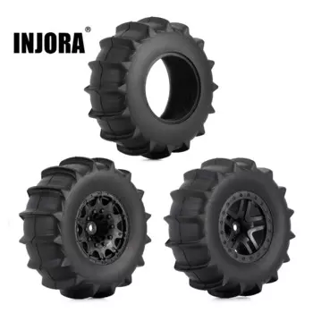 INJORA 4 шт. 2,2 "3,0" резиновые шины для песка и снега для 1/10 радиоуправляемого автомобиля с коротким ходом грузовика Slash Losi 22S DR10 HPI