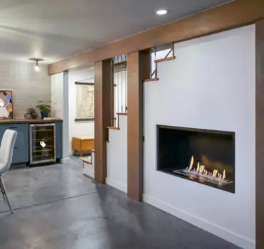 Inno living fire 48 дюймов, нержавеющая сталь био камин на этаже, вставка горелки