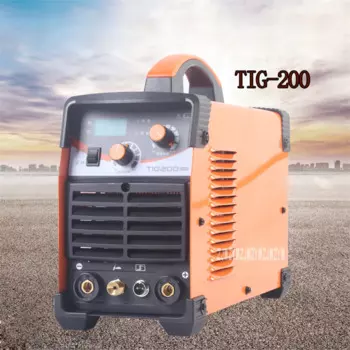 Инвертор для дуговой сварки постоянного тока TIG-200, сварочный инструмент из нержавеющей стали, портативный Электрический сварочный аппарат, сварочный аппарат двойного назначения, 220 В