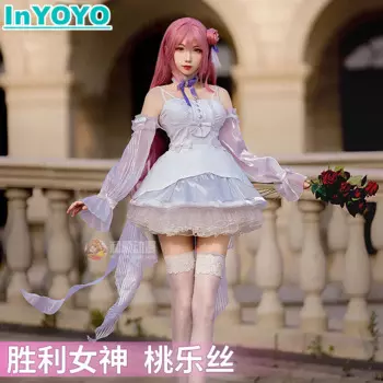InYOYO Dorothy Косплей Костюм NIKKE цветок свадебное платье богиня победы костюм для Хэллоуина