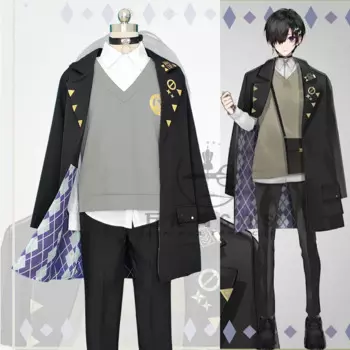 InYOYO Holostars Kanade Izuru Косплей Костюм Аниме VTuber Повседневная одежда Пальто Рубашка Жилет Брюки Униформа Костюм Хэллоуин Вечеринка Наряд