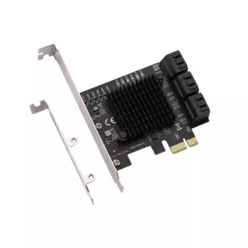 IOCREST PCIe gen3 x1–6 портов 6G SATA III 3.0 Контроллер Нерейдовая карта расширения Низкопрофильный кронштейн