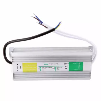 IP67 12 в 10A 120 Вт переменный и постоянный ток импульсный источник питания наружная использованная Светодиодная лента водонепроницаемый драйвер