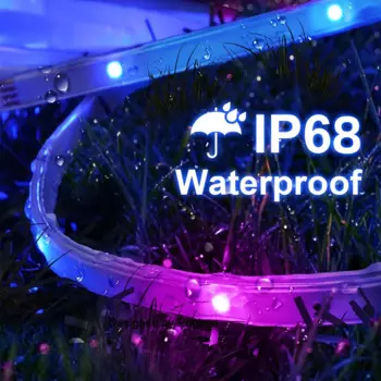 IP68 Водонепроницаемая фотовспышка, силиконовая фотовспышка APP + пульт дистанционного управления на 44 кнопки, синхронизация Muisc, изменение цвета,
