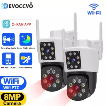 IP-камера для системы видеонаблюдения, 8 Мп, 4K, Wi-Fi, PTZ