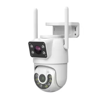IP-камера купольная, 4 МП, UHD, с двойным объективом