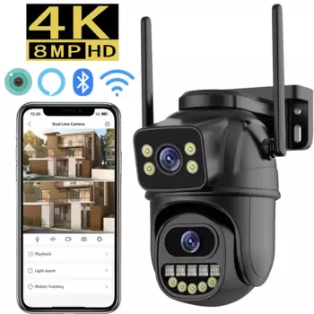Ip-камера наружная беспроводная водонепроницаемая с поддержкой Wi-Fi, 4K, 8 МП