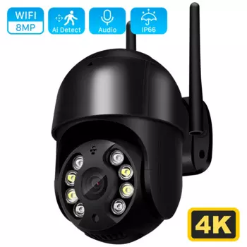 IP-камера видеонаблюдения, 4K, 8 Мп, 2 МП, PTZ, Wi-Fi