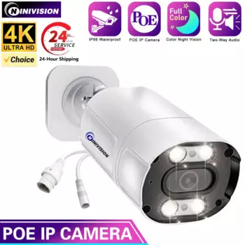 IP-камера видеонаблюдения, 4K, 8 Мп, POE, 5 Мп