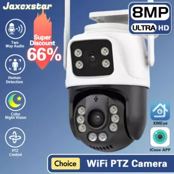 IP-камера видеонаблюдения, 4K, 8 Мп, PTZ, Wi-Fi