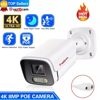 IP-камера видеонаблюдения, 4K, PoE, HD, 5 МП, 8 МП