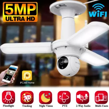 IP-камера видеонаблюдения 5 МП, Wi-Fi, 2K HD, E27