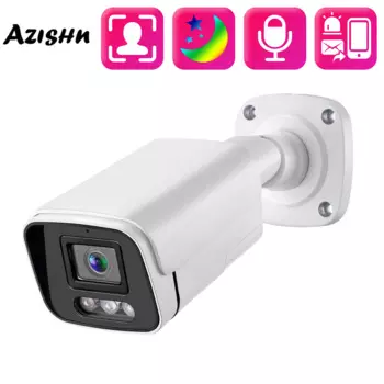 IP-камера видеонаблюдения AZISHN, 8 Мп, 4K, POE, NVR