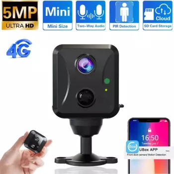 IP-камера видеонаблюдения Ubox, 5 Мп, 4G, Sim-карта, Wi-Fi