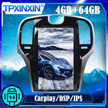 IPS Android13.0 4 + 64G Автомобильный радиоприемник для Chrysler 300C 2013-2019, мультимедийный плеер, GPS Navi, авто стереорекодер, головное устройство DSP Carplay