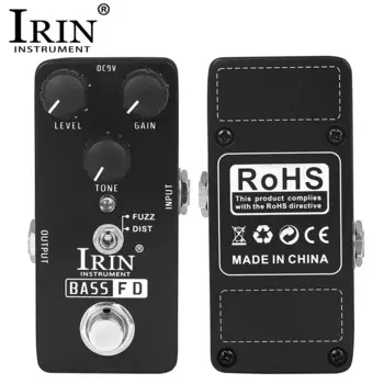 IRIN RS-22 BASS FD Педаль Режим Fuzz/Distortion Электрическая бас-гитара Педаль эффектов True Bypass Запчасти и аксессуары для гитары