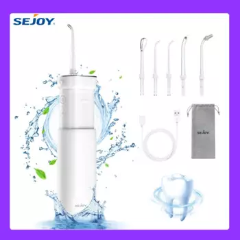 Ирригатор для полости рта SEJOY, 3 режима, 1000 мАч, USB, 170 мл