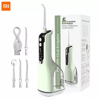 Ирригатор полости рта Xiaomi, аккумуляторный, 330 мл, 5 режимов