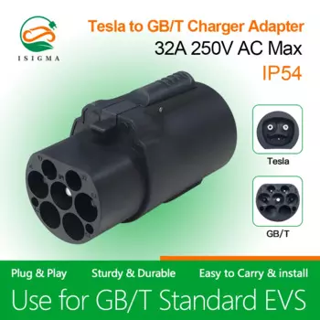 Isigma EV адаптер 32A подходит для Tesla к GBT адаптер для зарядки соединитель подходит для всех стандартных автомобилей GBT