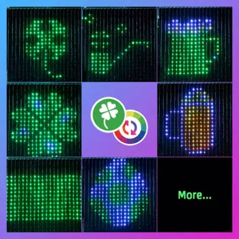 Искусственная подвесная гирлянда RGB, меняющая цвет, Сказочная гирлянда для фона, украшение для стены, спальни