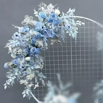 Искусственные цветы для свадьбы, искусственные шелковые цветы, арка, Круглый павильон, художественное украшение для окна, реквизит для свадьбы, T-сцена, подвесной лист