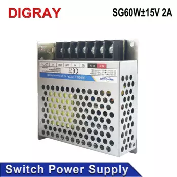 Источник питания DIGRAY SG60W±15 В, 2 А, подходящий для Jinhai Chuang SG7110, RC1001, RC7110D и т. д. Сканирующая головка для гальванометра ±15 В