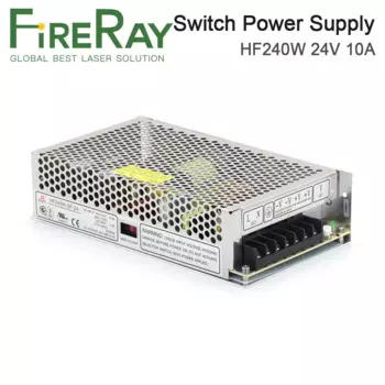Источник питания FireRay HF240W-SF-24, 110 В переменного тока в 24 В постоянного тока, 10 А, для промышленного контроля/светодиодный одного контроля и медицинского контроля