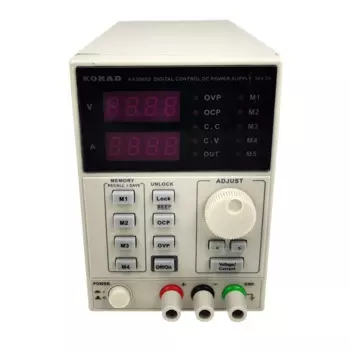 Источник питания с ЧПУ KORAD KA3005D, KA3005D, одноканальный, со стабилизированным напряжением постоянного тока, 4-битный дисплей