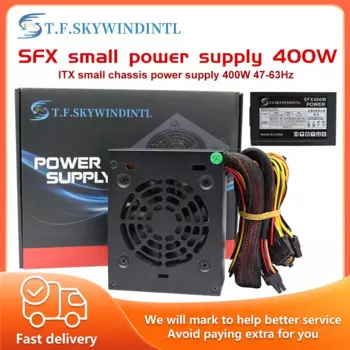 Источник питания T.F.SKYWINDINTL 400 Вт SFX, блок питания для ПК, шрифт, компьютер, офис, 300 Вт для игр, 90-264 в