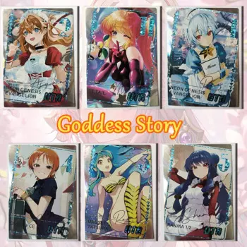 История богини, цвет водный, Цветок, Карта UTR, Ayanami Mei Asuka Langley Soryu, коллекция игрушек для мальчиков, подарок на день рождения и Рождество